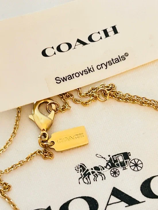 Coach Swarovski Crystal Necklace - Picture 3 of 11